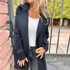 Isa Mid-Length Double-Breasted Coat – detail view