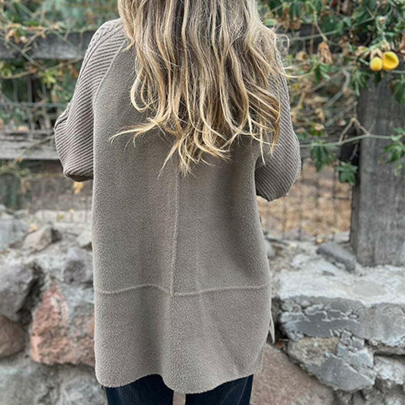 Isa Mid-Length Double-Breasted Coat – side view