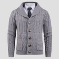 Barnaby Formal Wool Cardigan front view on model