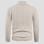 Barnaby Formal Wool Cardigan side profile view