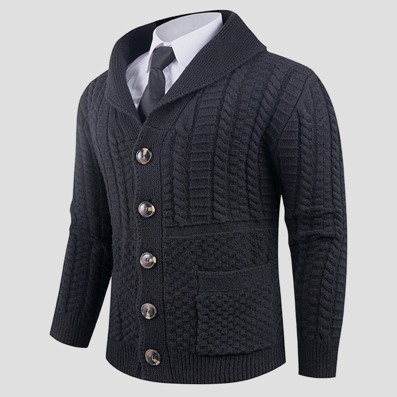 Barnaby Formal Wool Cardigan full outfit styling