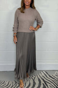 Jacoba winter dress styled with boots