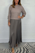 Jacoba winter dress styled with boots