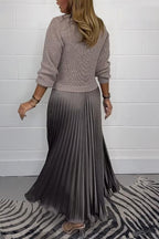 Jacoba winter dress with skirt detail, additional view