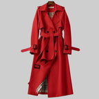 Jakarta | Belted Double-Breasted Trench Coat – front view
