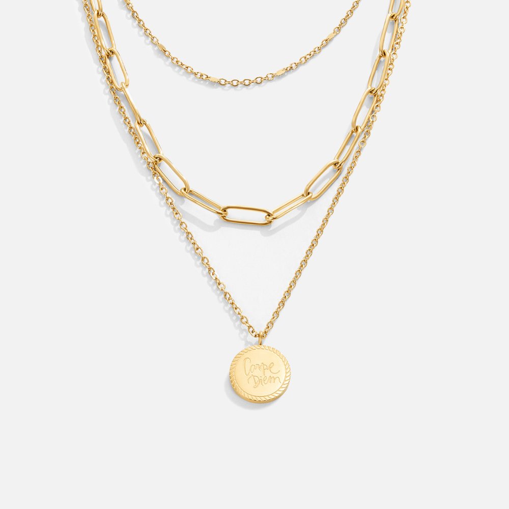 Janie necklace on neutral background