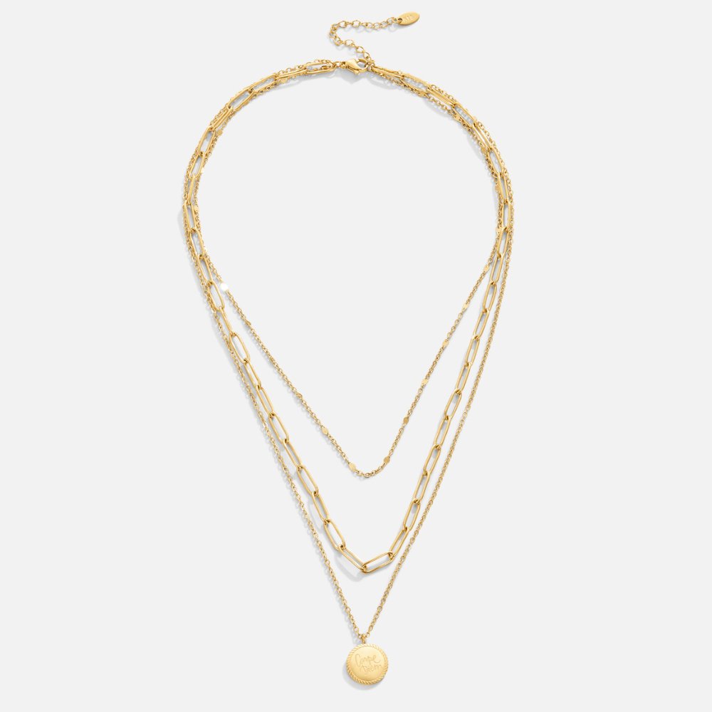 Janie necklace layered chain detail