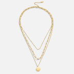 Janie necklace layered chain detail