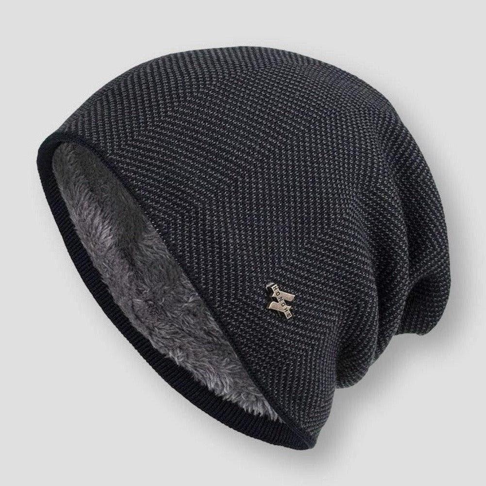 Jim Knitted Wool Beanie – back view