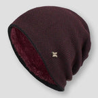 Jim Knitted Wool Beanie – styled view