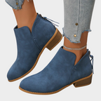 Joanne Low Heel Ankle Boots – styled view