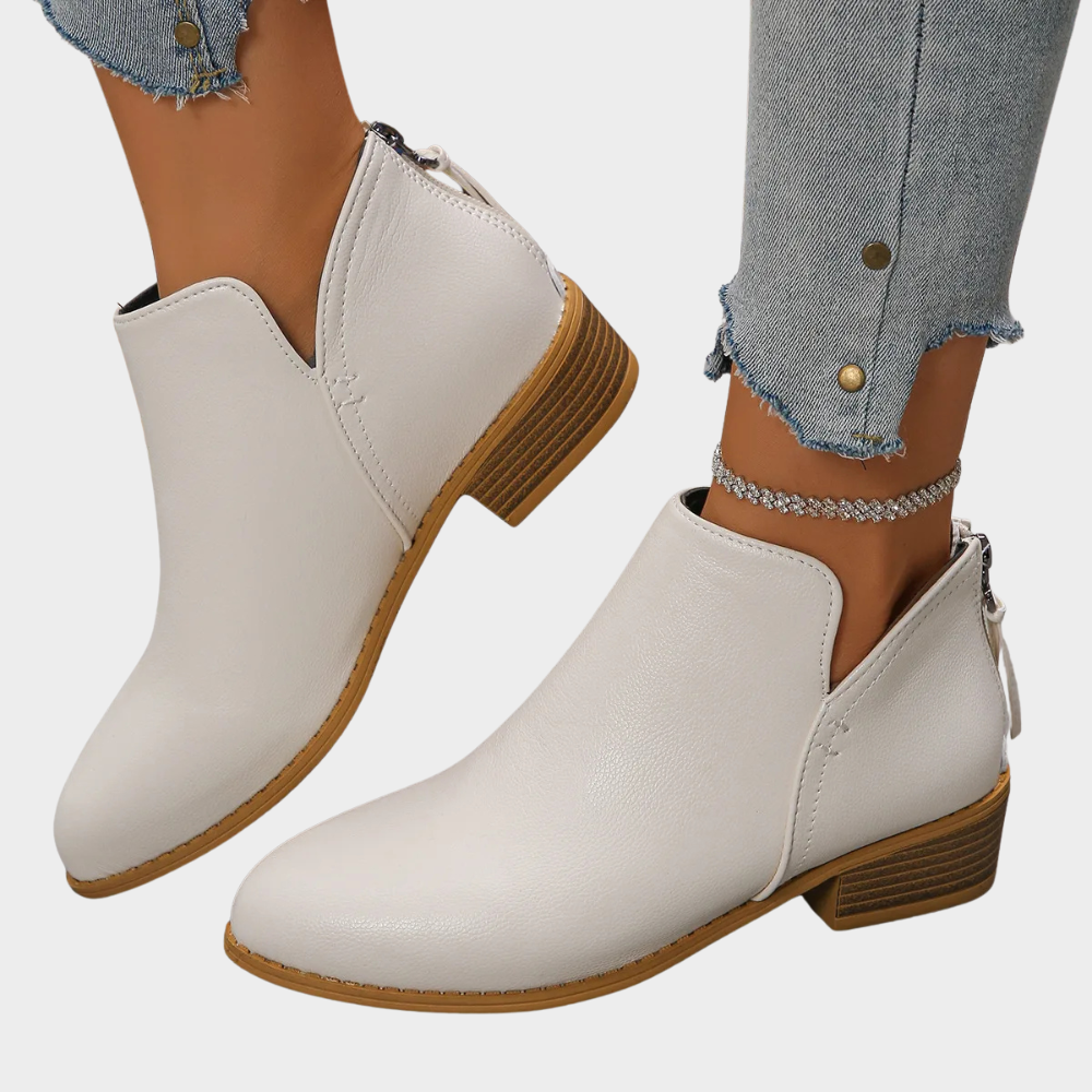 Joanne Low Heel Ankle Boots – back view