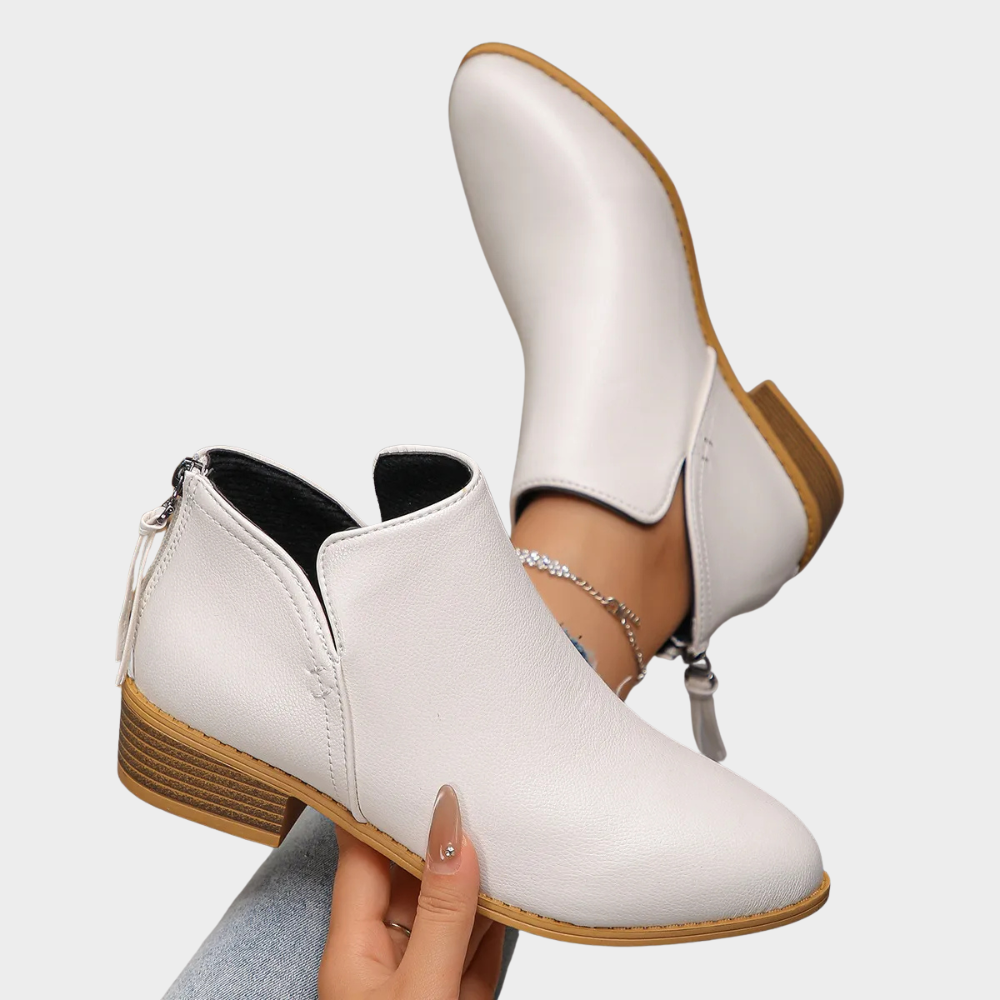 Joanne Low Heel Ankle Boots – side view
