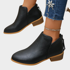 Joanne Low Heel Ankle Boots – front view