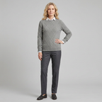Jorunn | Cashmere-Blend Diamond Knit Sweater – styled view