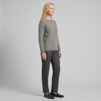 Jorunn | Cashmere-Blend Diamond Knit Sweater – side view