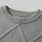 Jorunn | Cashmere-Blend Diamond Knit Sweater – detail view