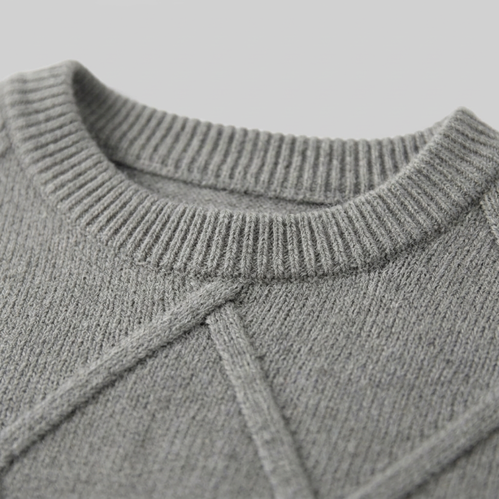 Jorunn | Cashmere-Blend Diamond Knit Sweater – detail view
