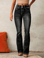 Josephine High-Waisted Wide-Leg Jeans – back view