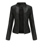 Josette | Stand-Collar Utility Jacket with Zip Pockets – front view