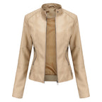 Josette | Stand-Collar Utility Jacket with Zip Pockets – front view