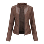 Josette | Stand-Collar Utility Jacket with Zip Pockets – front view