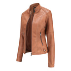 Josette | Stand-Collar Utility Jacket with Zip Pockets – side view