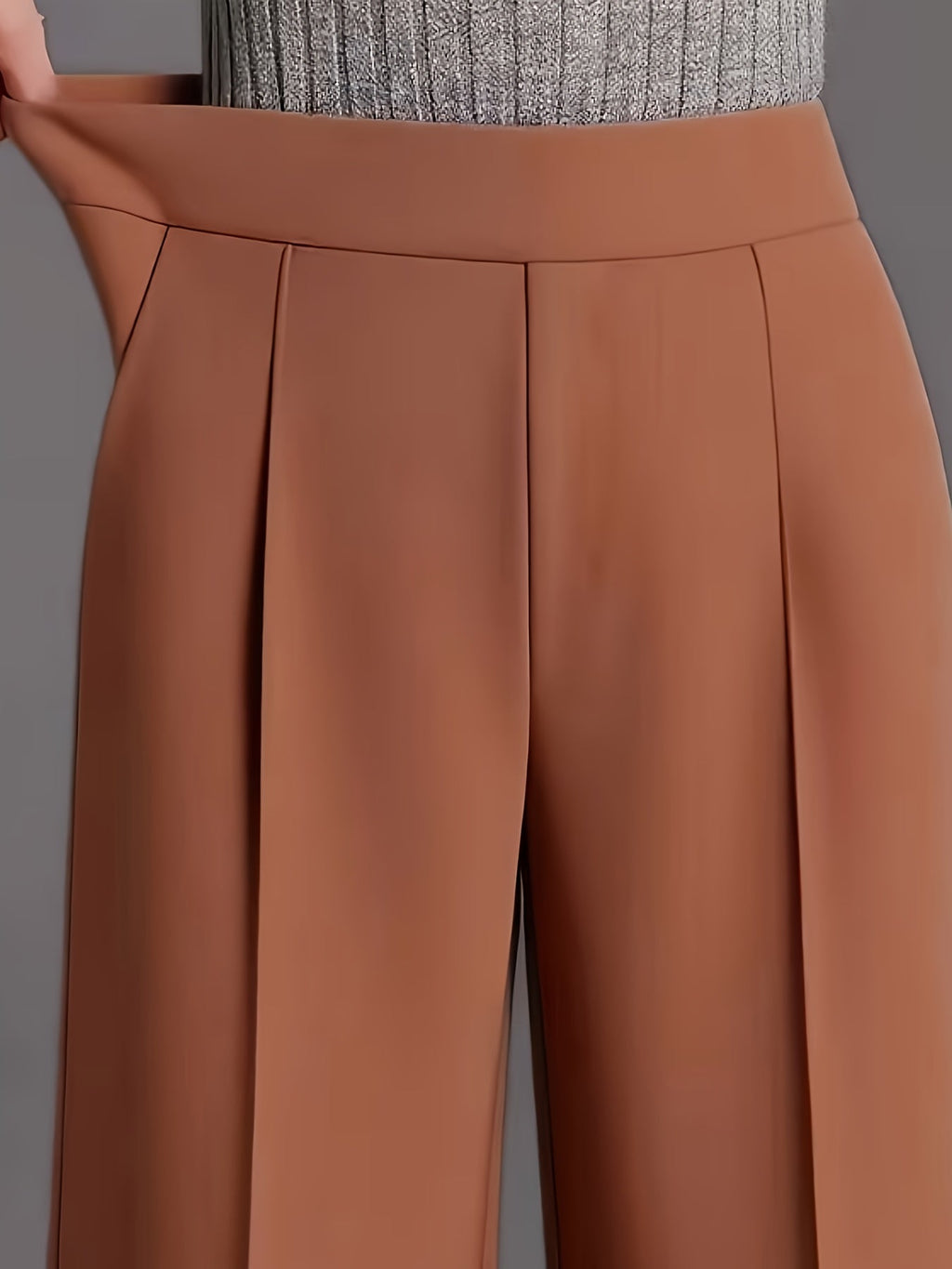 Josie | High-Waisted Wide-Leg Pants – detail view
