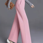 Josie | High-Waisted Wide-Leg Pants – styled view