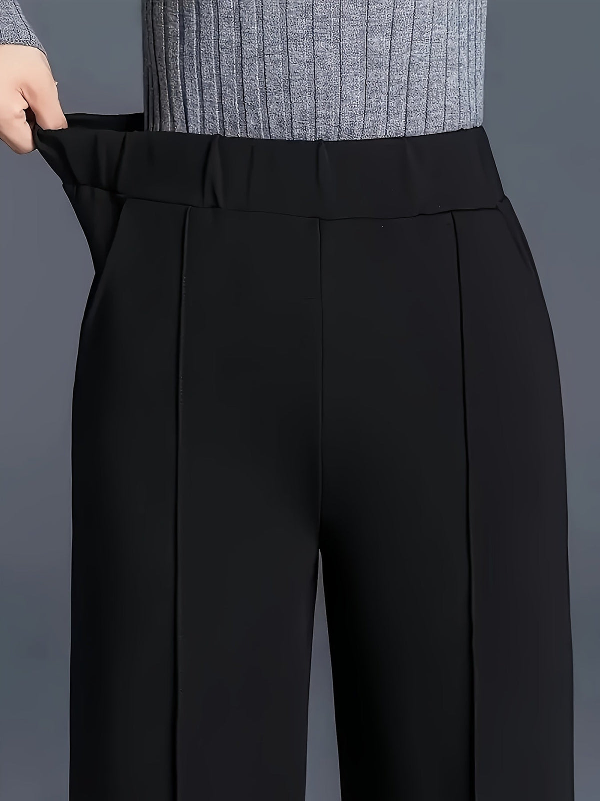 Josie | High-Waisted Wide-Leg Pants – detail view