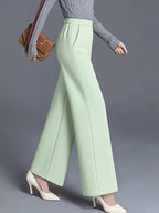 Josie | High-Waisted Wide-Leg Pants – styled view