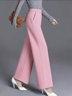Josie | High-Waisted Wide-Leg Pants – styled view