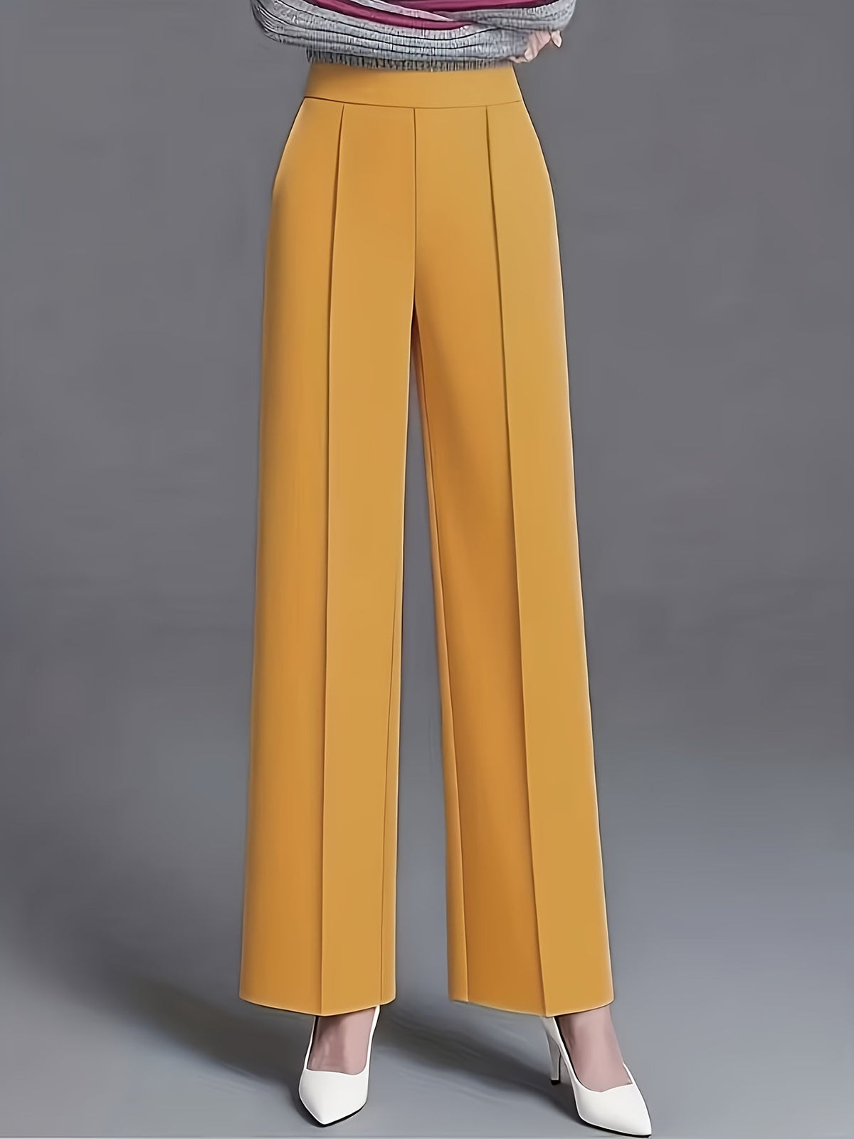 Josie | High-Waisted Wide-Leg Pants – front view