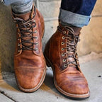 Corwin Premium Leather Classic Boots – front view