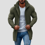 Julian Striped Knit Cardigan – side view