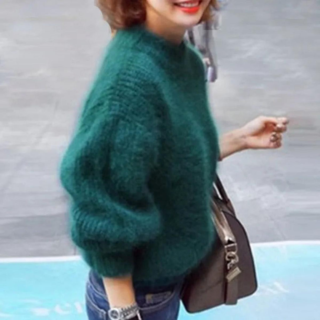 Julissa | Soft High-Neck Sweater – styled view