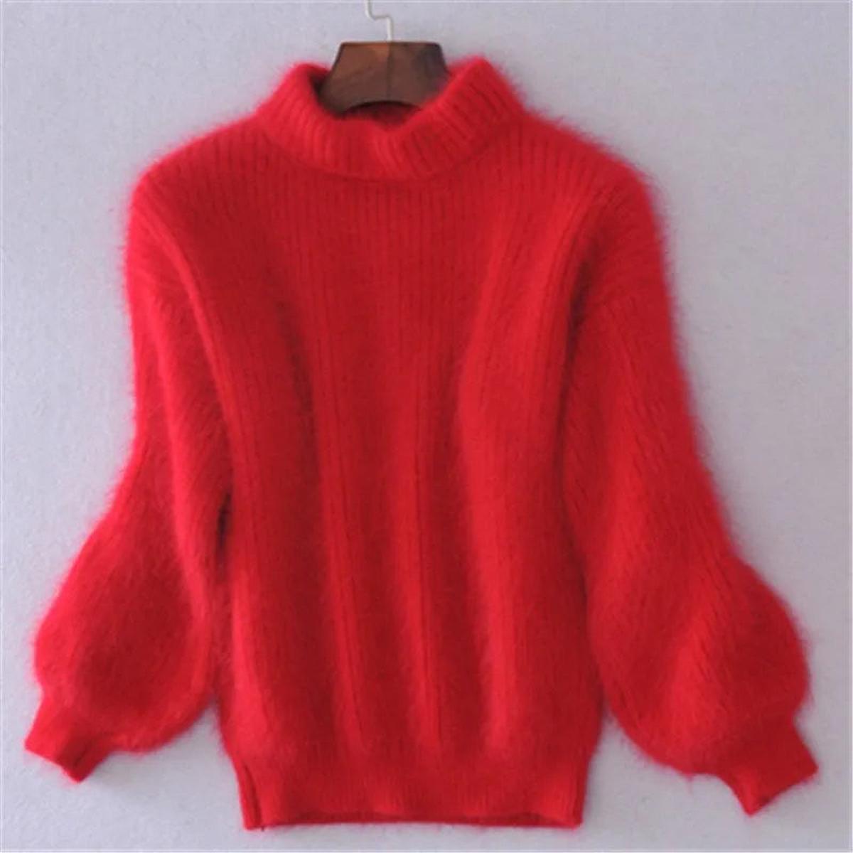 Julissa | Soft High-Neck Sweater – front view