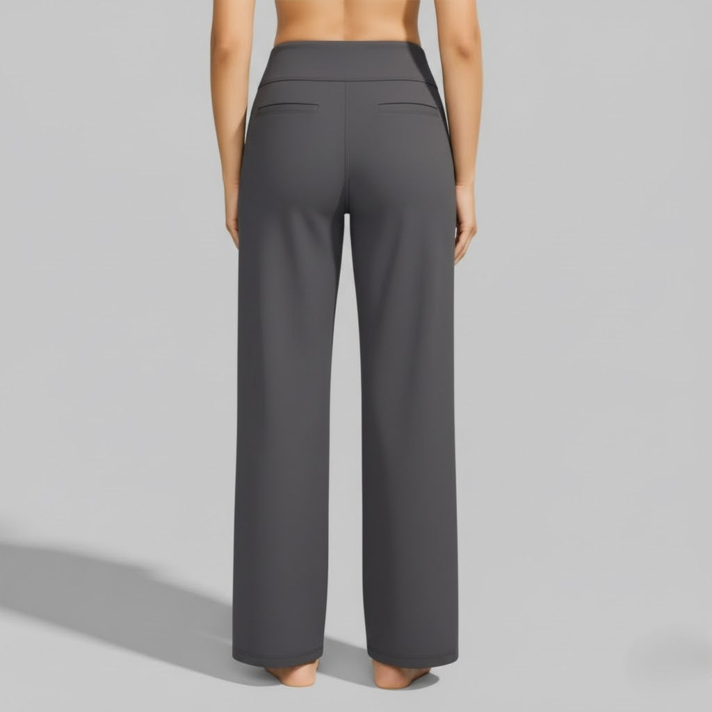 Junessa | Relaxed Wide-Leg Pants – back view