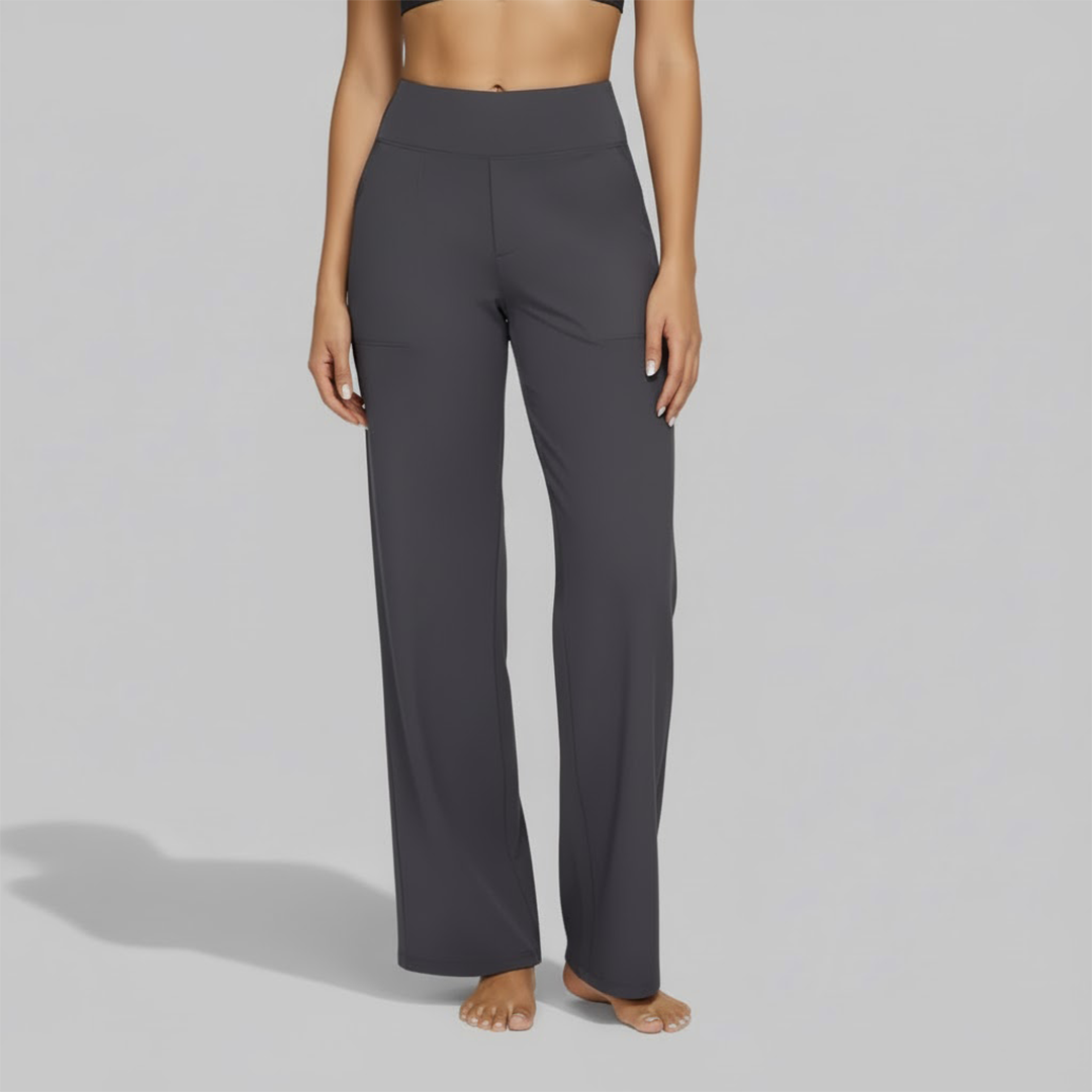 Junessa | Relaxed Wide-Leg Pants – back view
