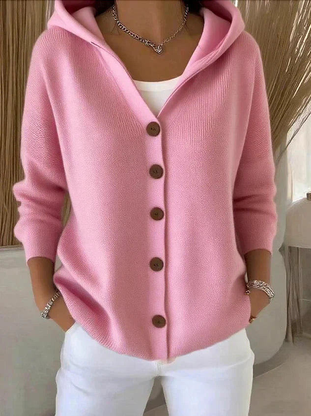 Junia Elegant Trendy Cardigan front view on model