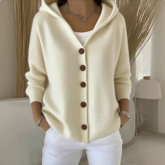 Junia Elegant Trendy Cardigan back view showing fit