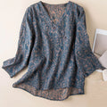 Kaien Crosswrap Blouse – front view