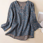 Kaien Crosswrap Blouse – front view