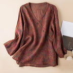 Kaien Crosswrap Blouse – back view