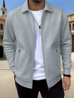 Kamron | Textured Zip Jacket – front view