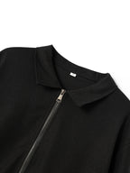 Kamron | Textured Zip Jacket – detail view