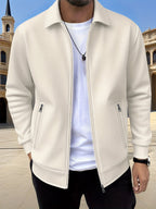 Kamron | Textured Zip Jacket – front view