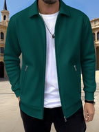 Kamron | Textured Zip Jacket – front view