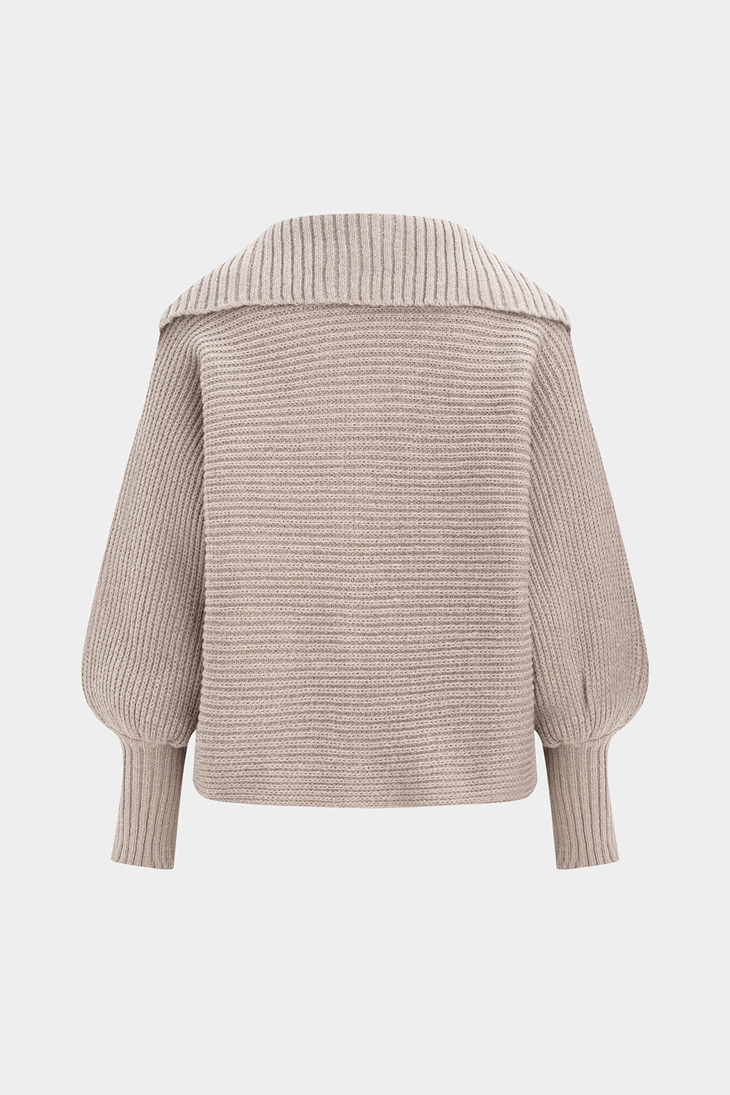 Katja Ribbed Knit Sailor-Collar Sweater by Vera Noir – back view