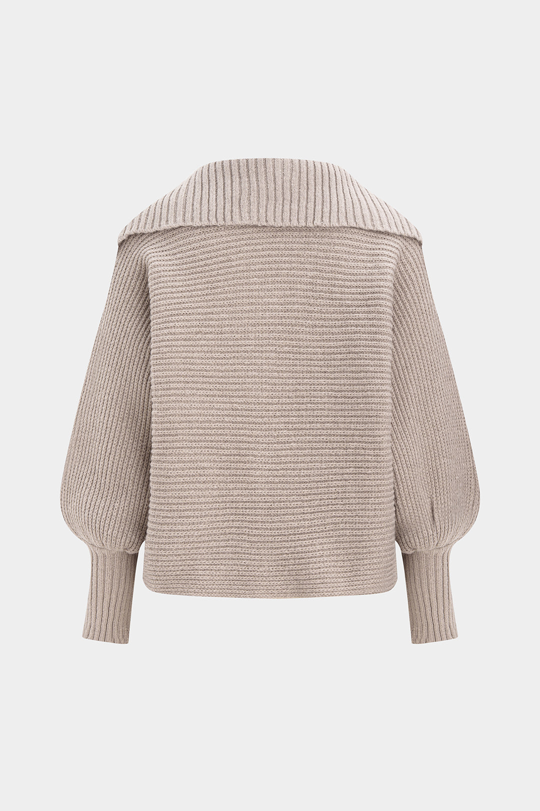 Katja Ribbed Knit Sailor-Collar Sweater by Vera Noir – back view